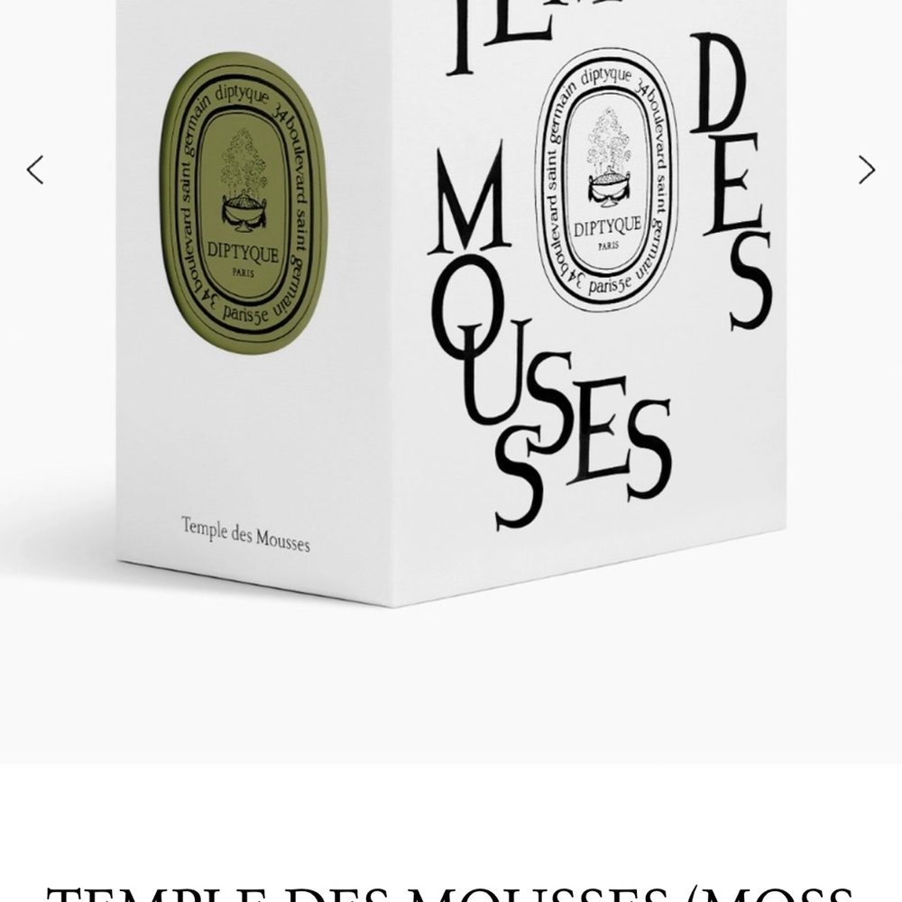 NIB Diptyque Temple des Mousses (Moss Temple) Candle - Picture 2 of 5